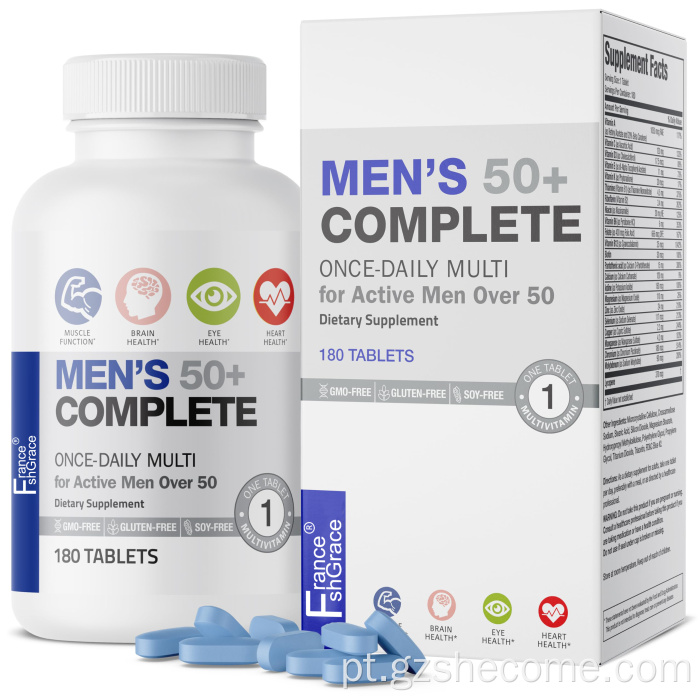 Comprimidos multivitamínicos comprimidos multiminerais masculinos